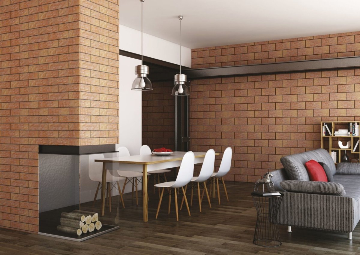 Отделка декоративным кирпичом