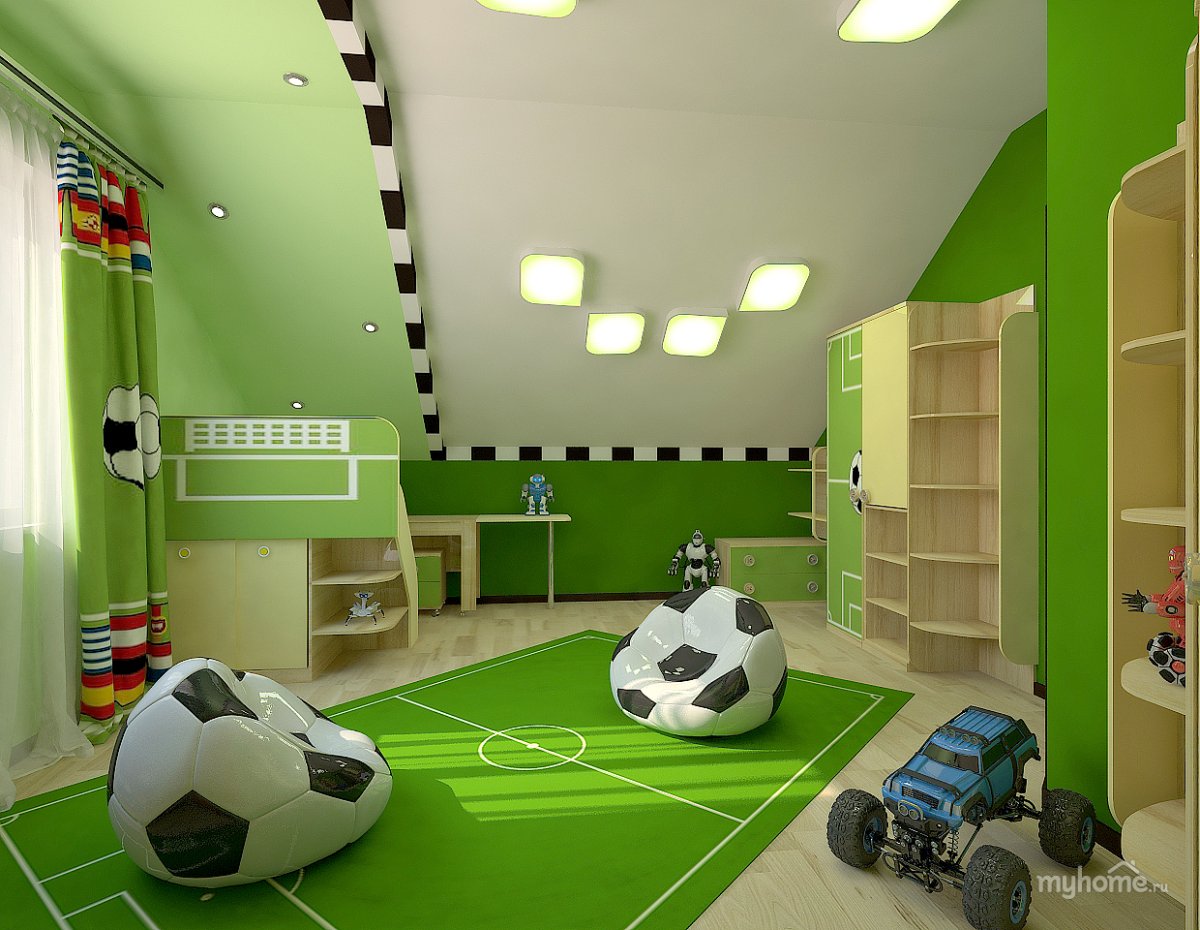 Футбольная комната для мальчика