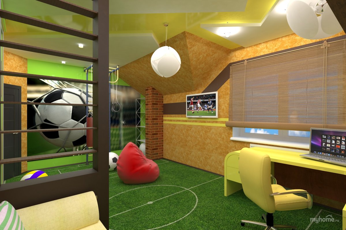 Детская комната футболиста