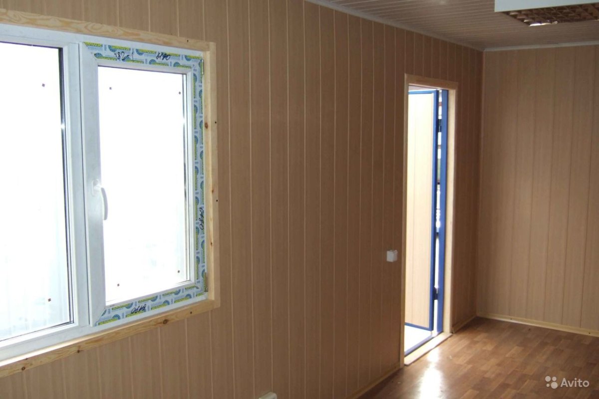 Отделка бытовки МДФ панелями