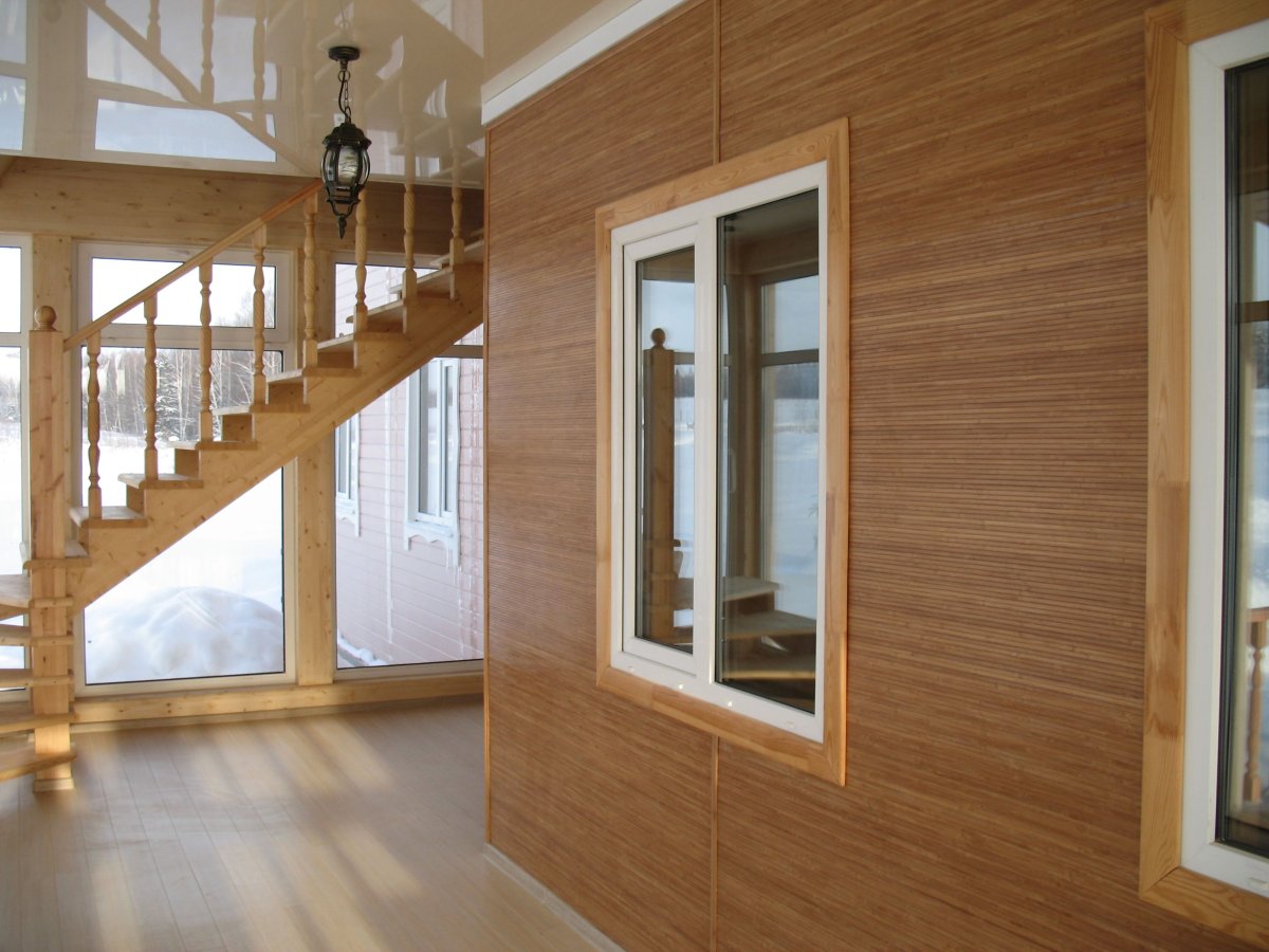 Дачный домик обшитый вагонкой внутри