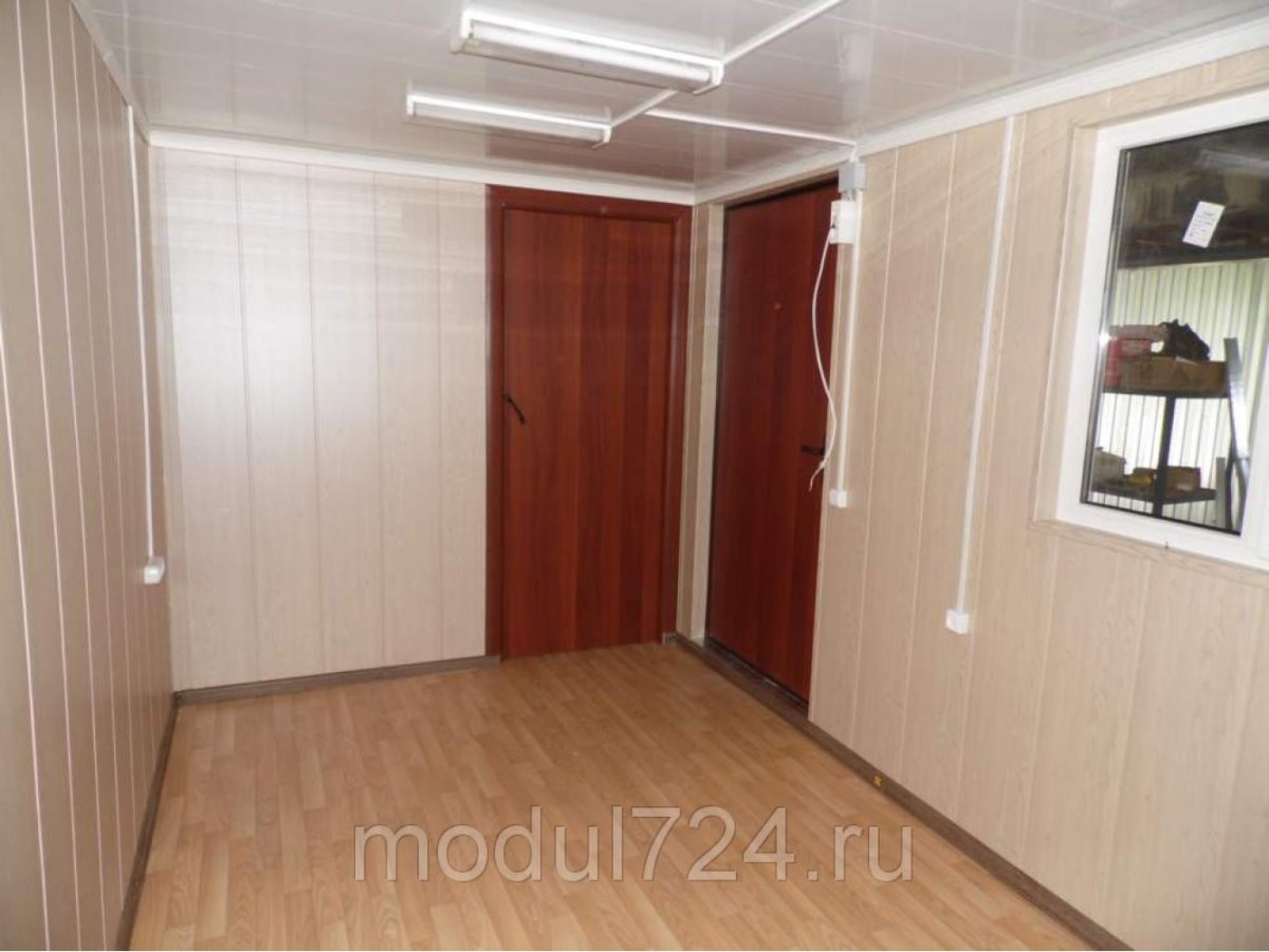 Отделка бытовки МДФ панелями