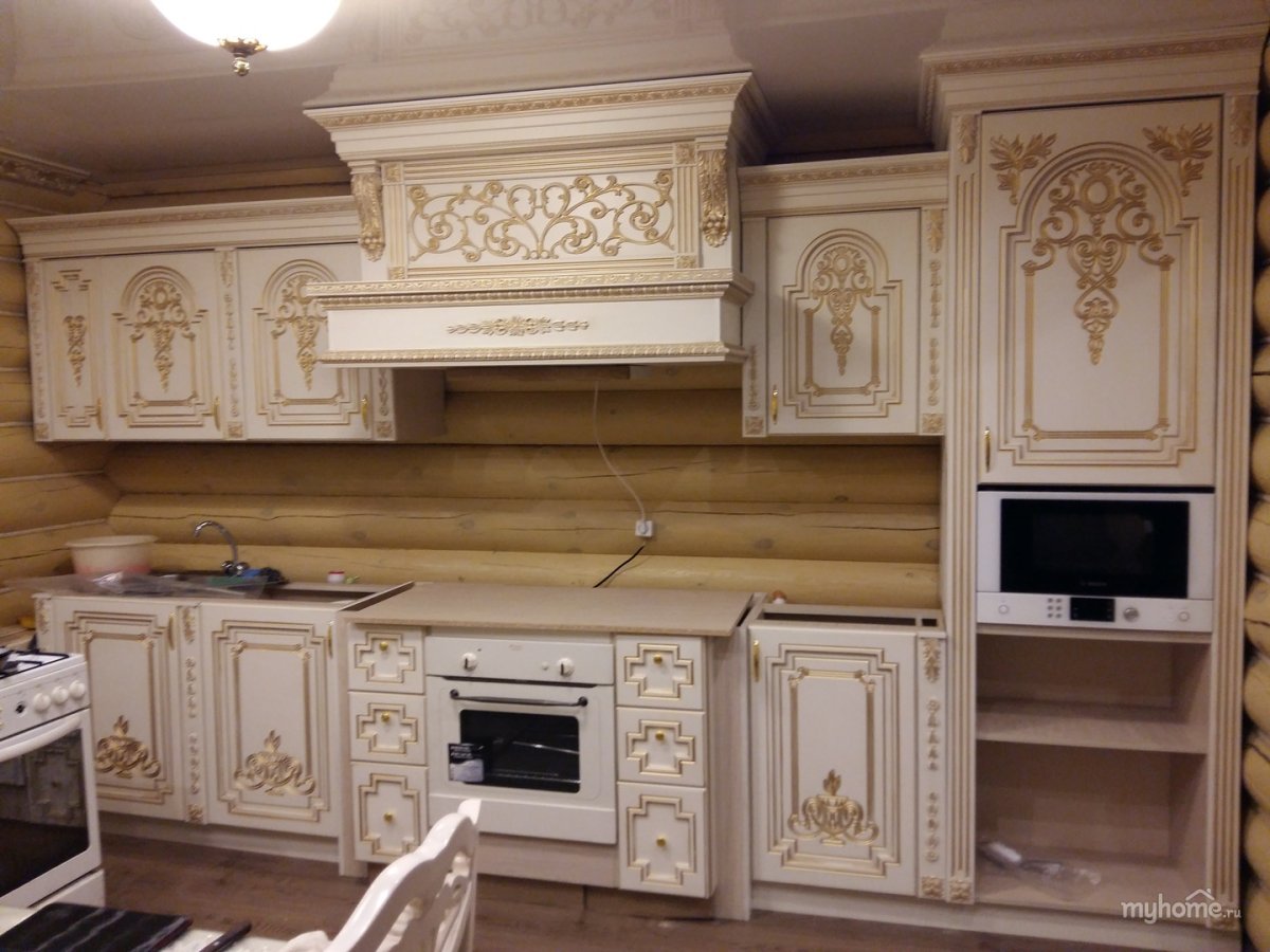 Кухонный гарнитур Доминика- Беларусь стиль Барокко классика