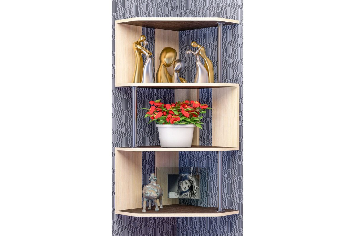 Угловая полка на кухню