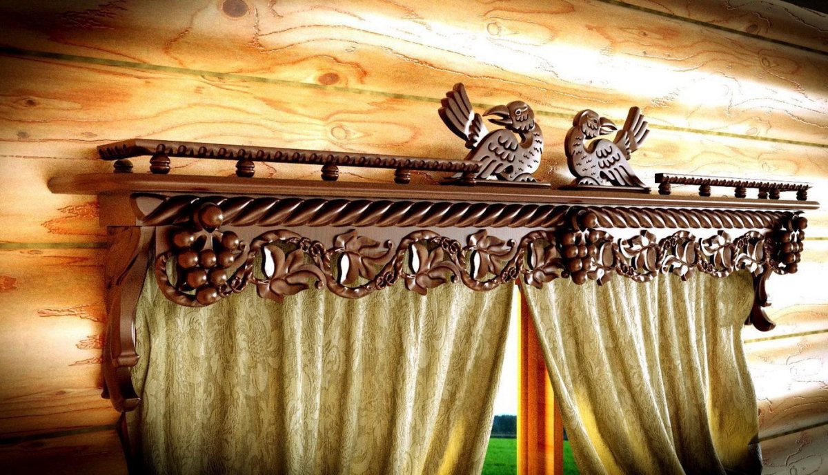 Кружевные занавески в деревенском стиле