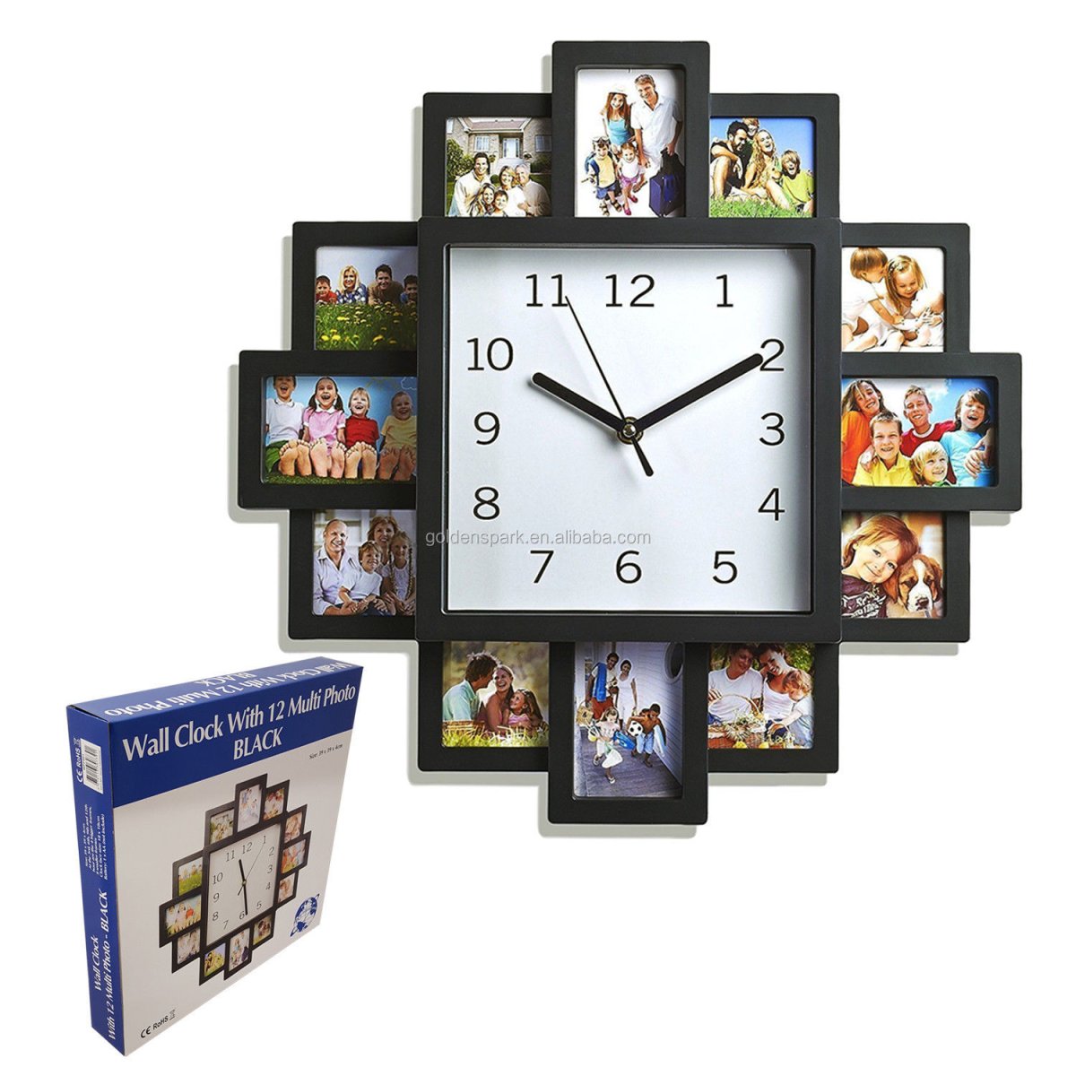 Часы с фоторамками настенные