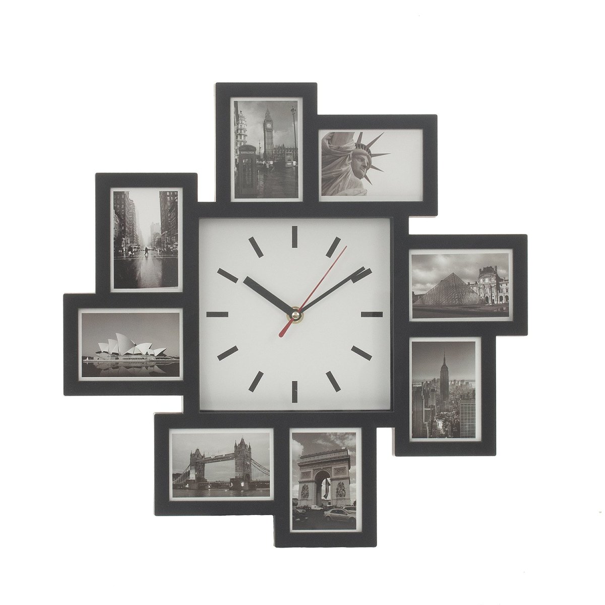 Часы с фоторамками настенные