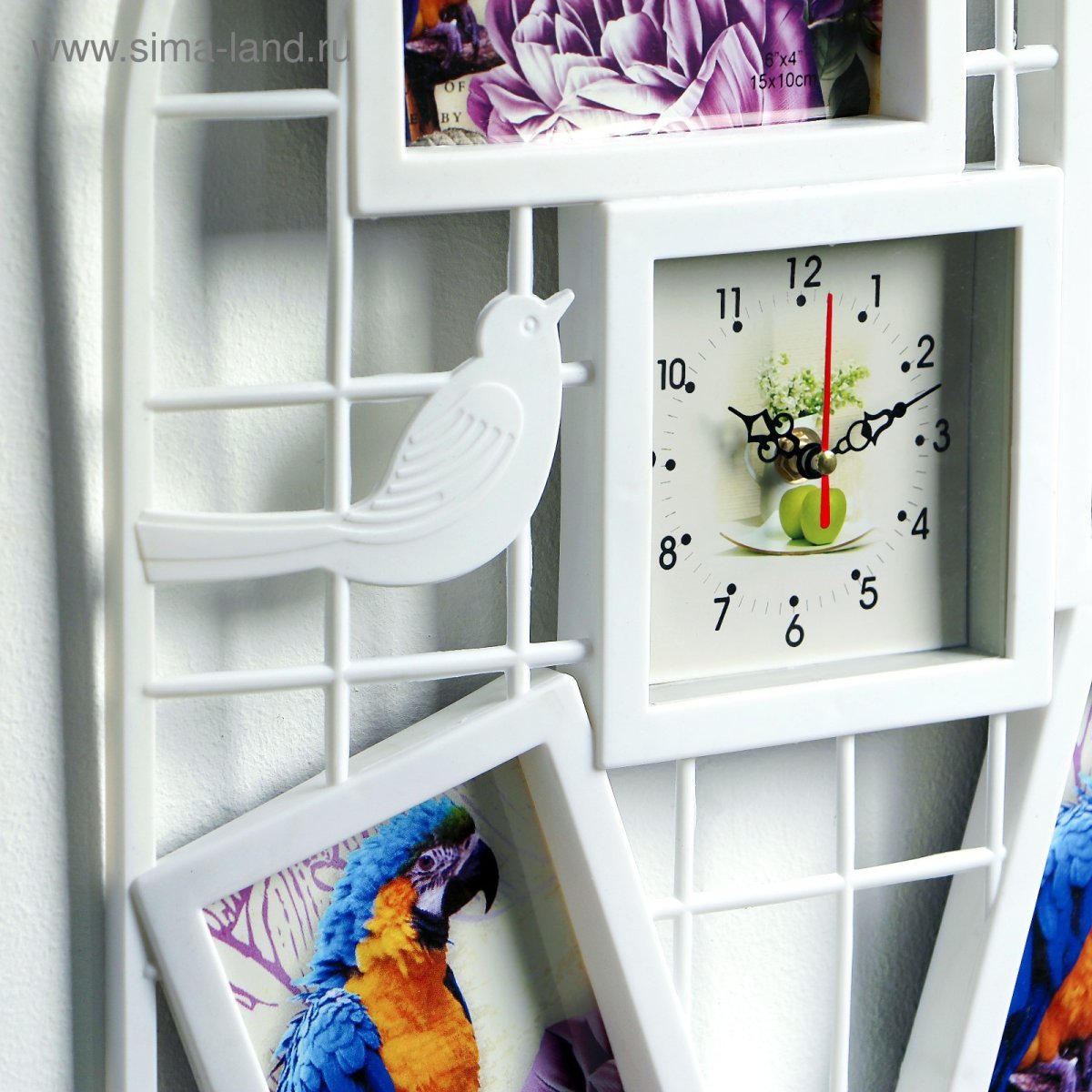 Часы с фоторамками настенные