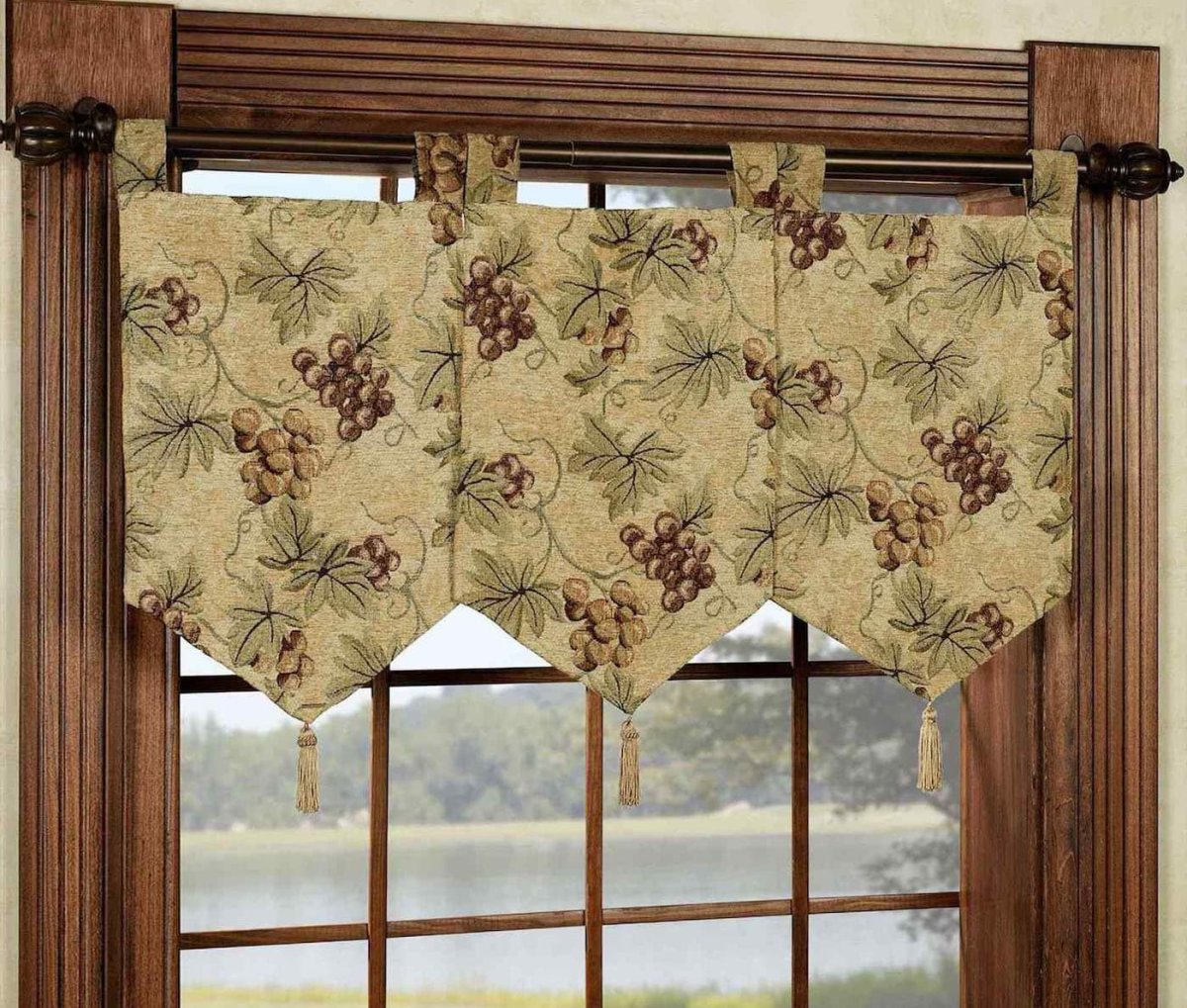 Кухонные занавески в деревенском стиле