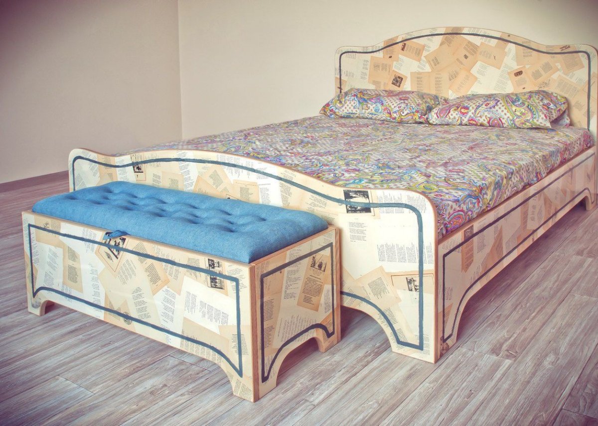 Разборная кровать из фанеры