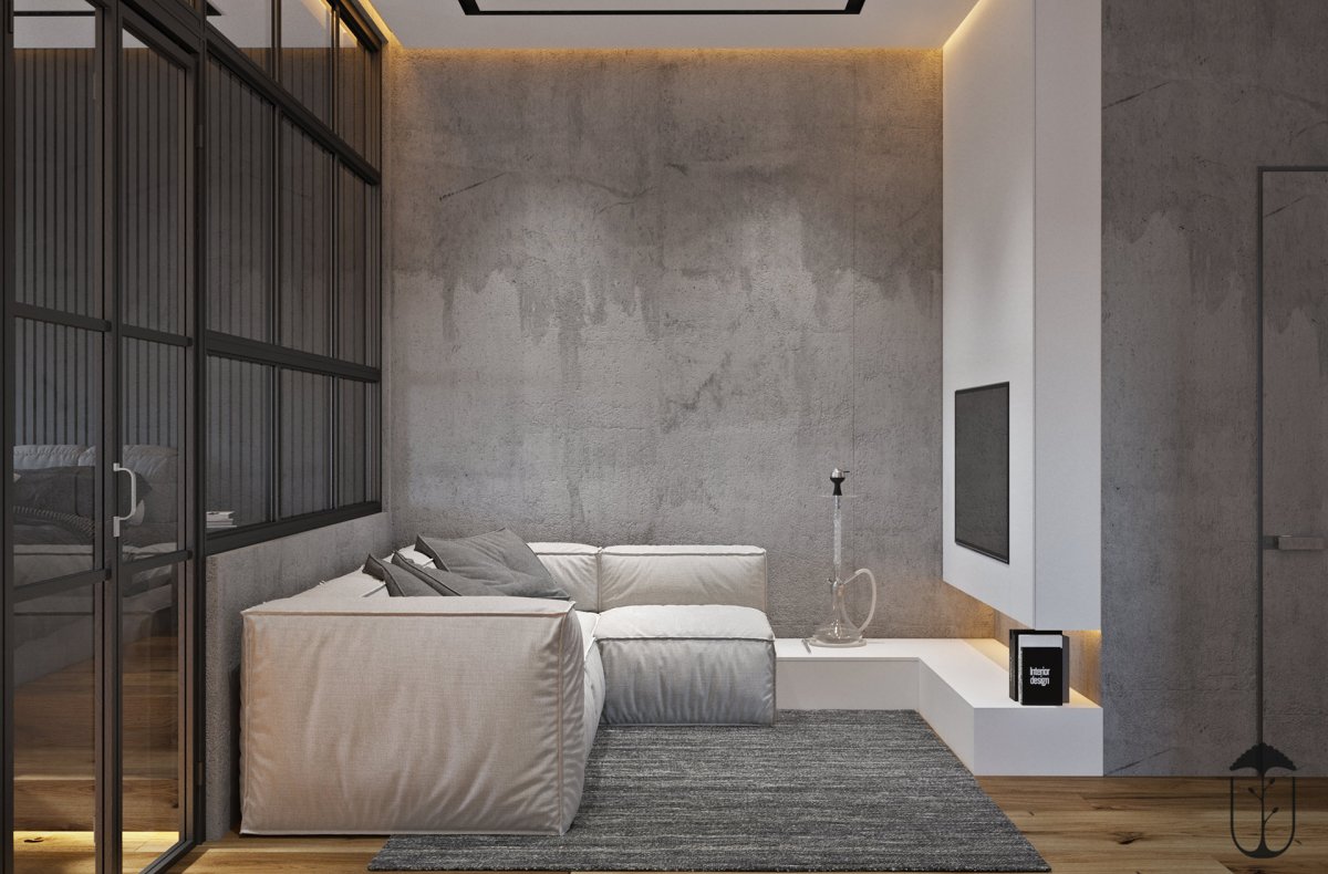 Акцентная стена в интерьере Минимализм