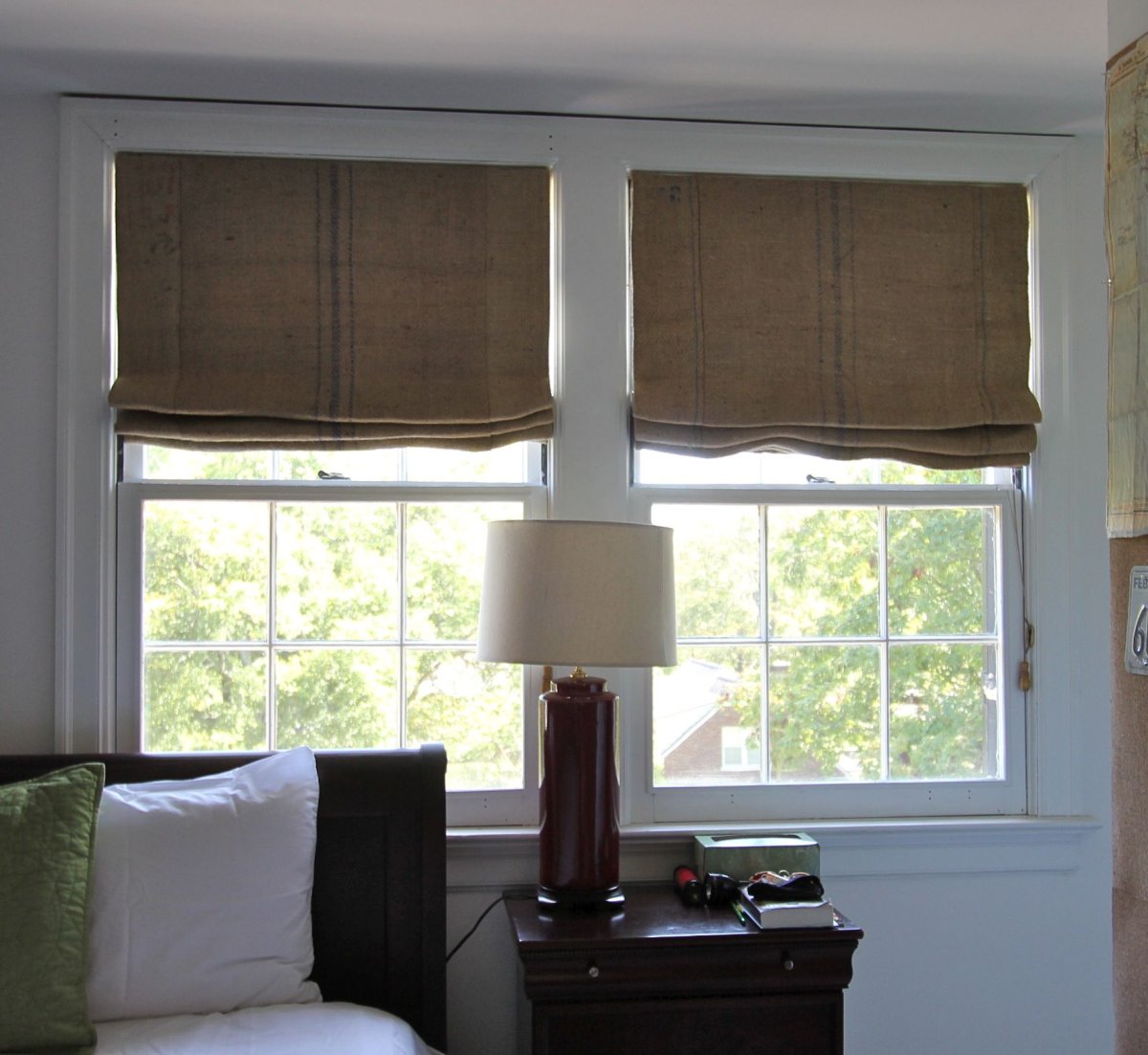 Римская штора с ремнями