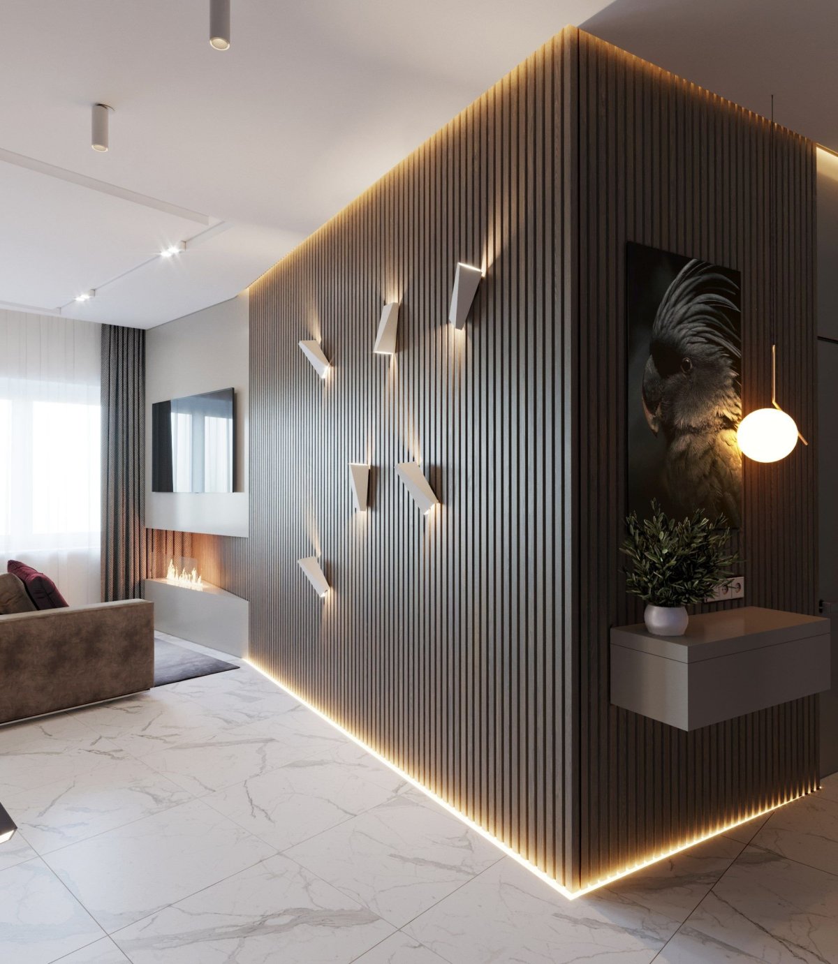 Реечная перегородка Фрамир