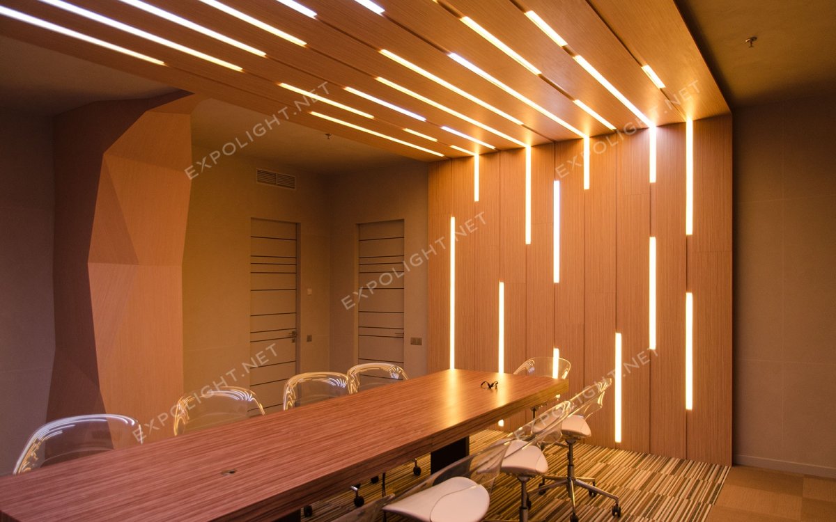 Деревянные планки в интерьере