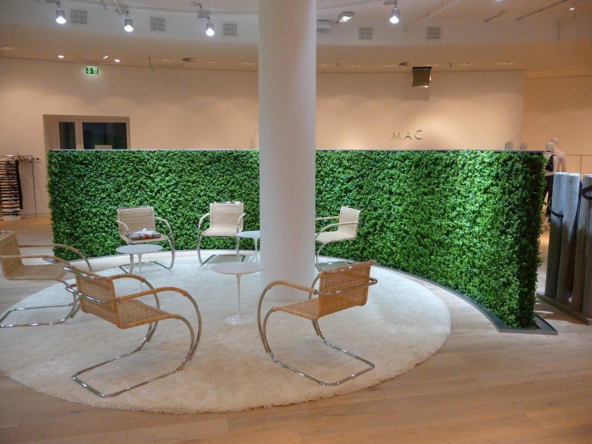 Искусственный газон на стену декор