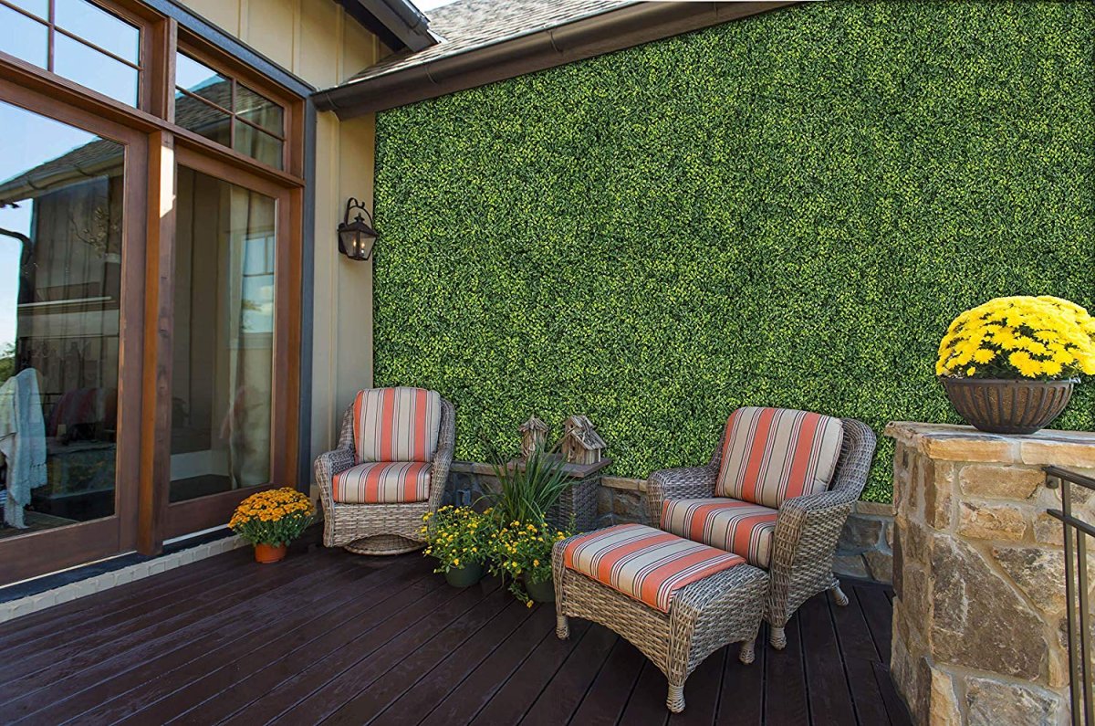 Зеленый уголок на стену газон на кухне