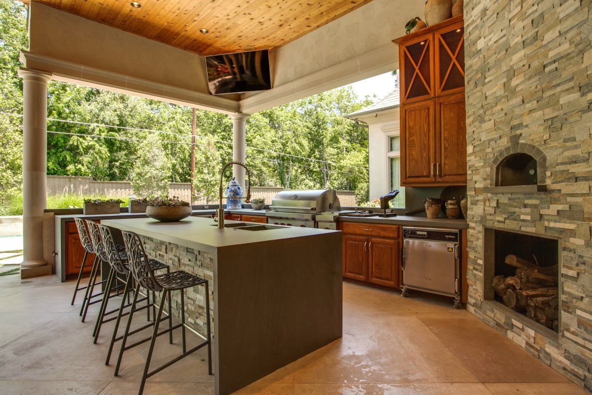 Кухня столовая на даче