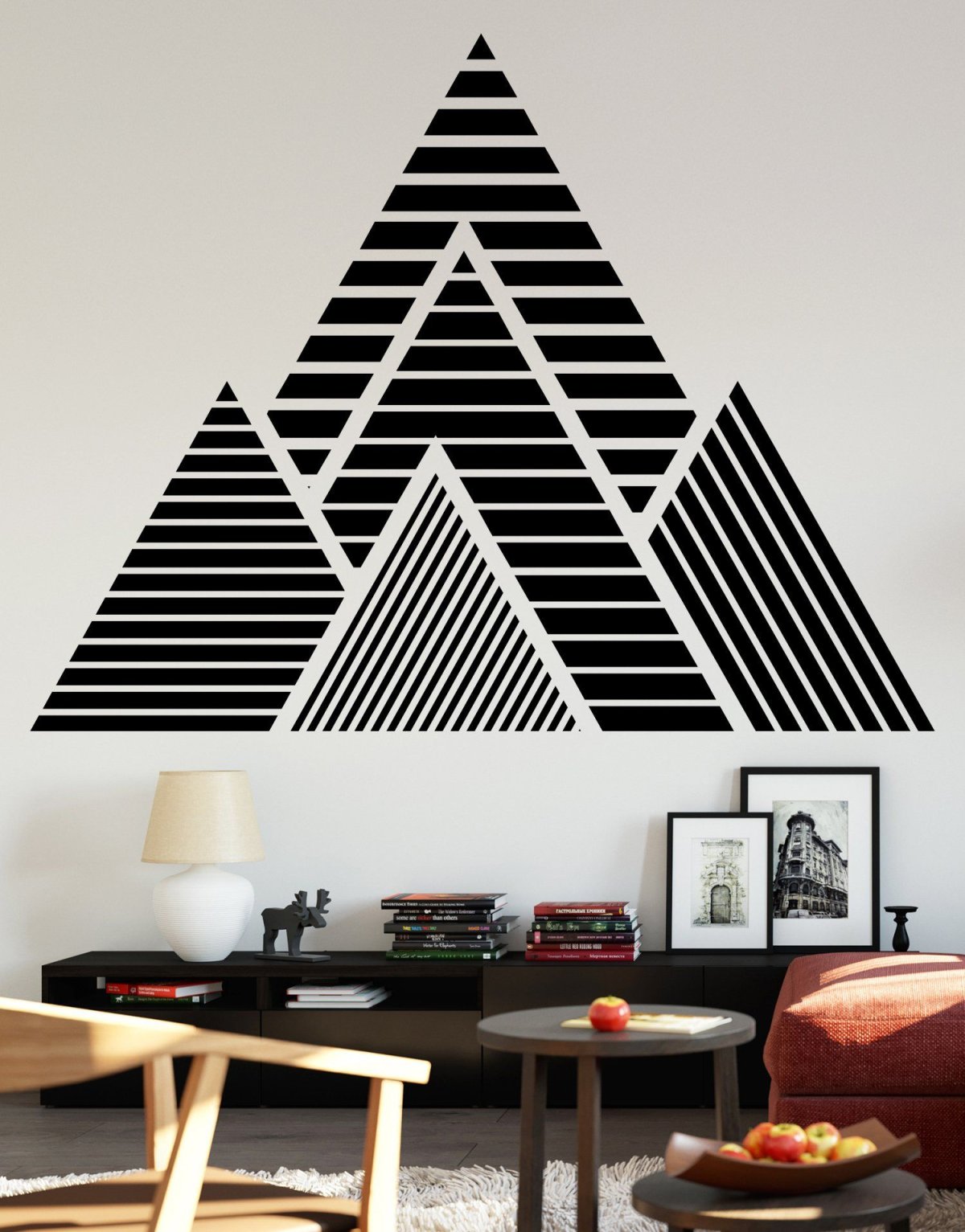 Геометрические фигуры на стене