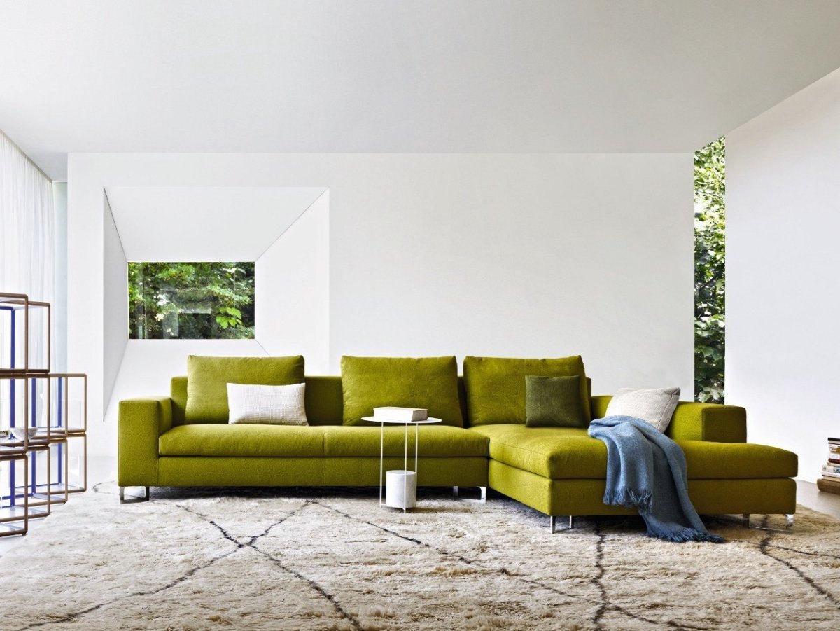 Гостиная в зеленых тонах