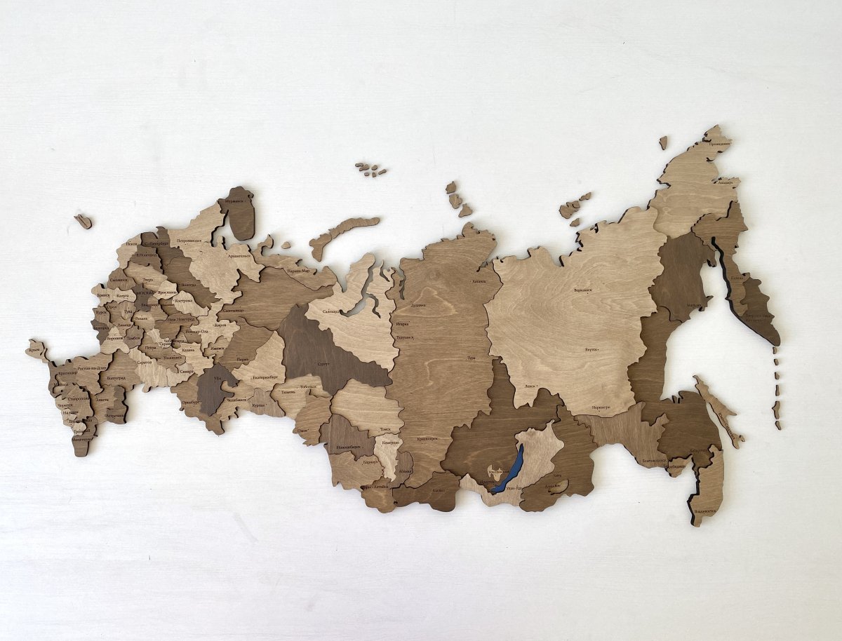 Деревянная карта России
