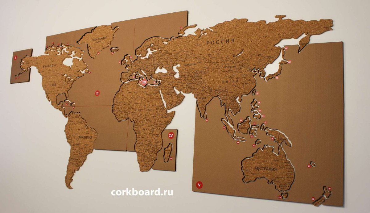 Деревянная карта России