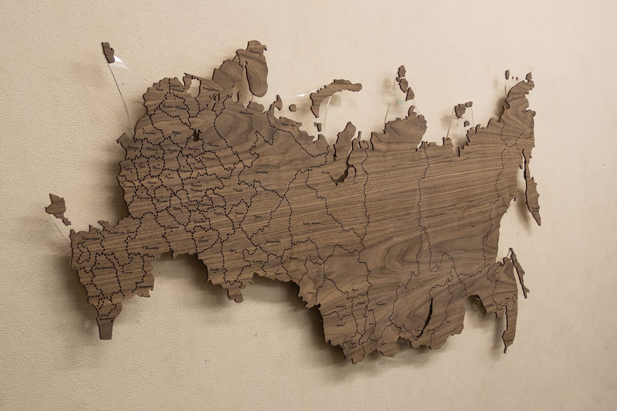 Деревянная карта России