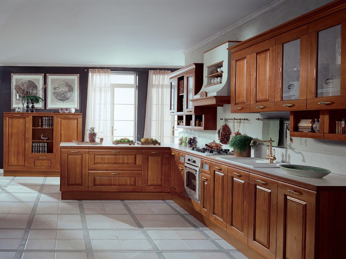 Кухня из массива дуба