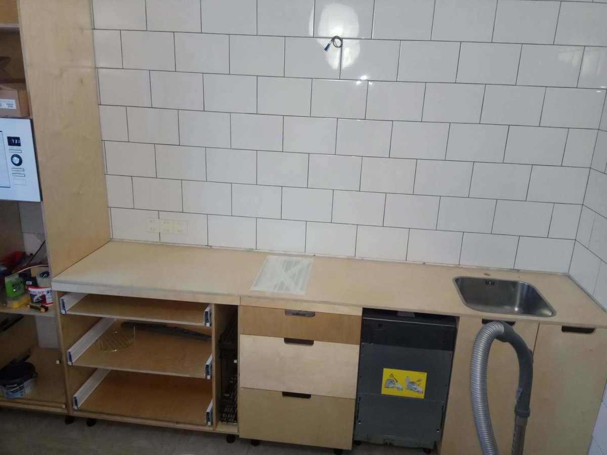 Каркас кухни из фанеры