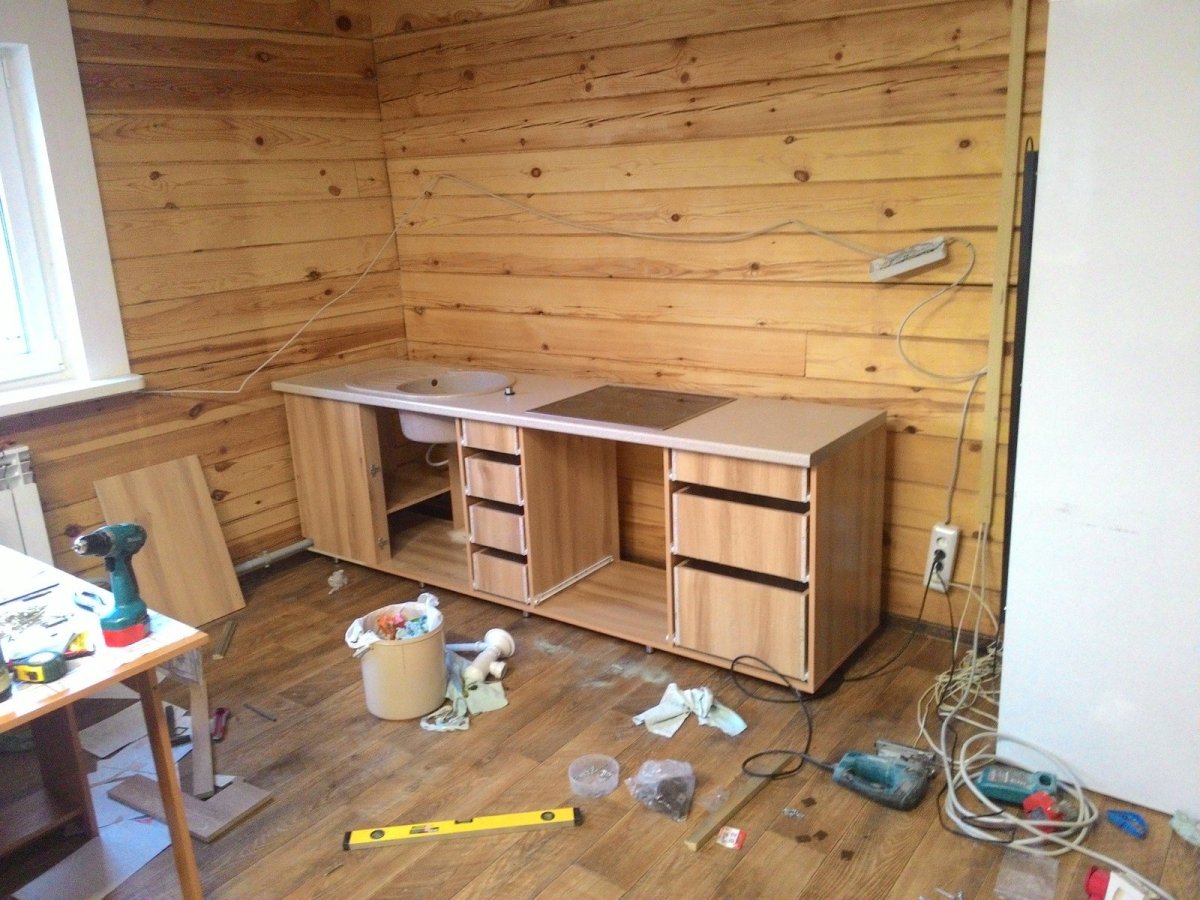 Каркас для кухни из дерева