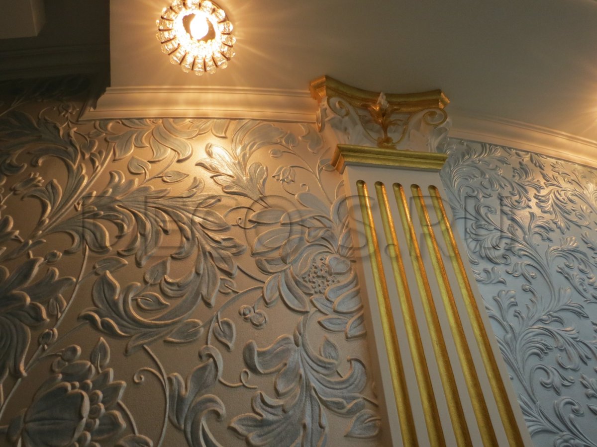 Золотистый краска для лепнины