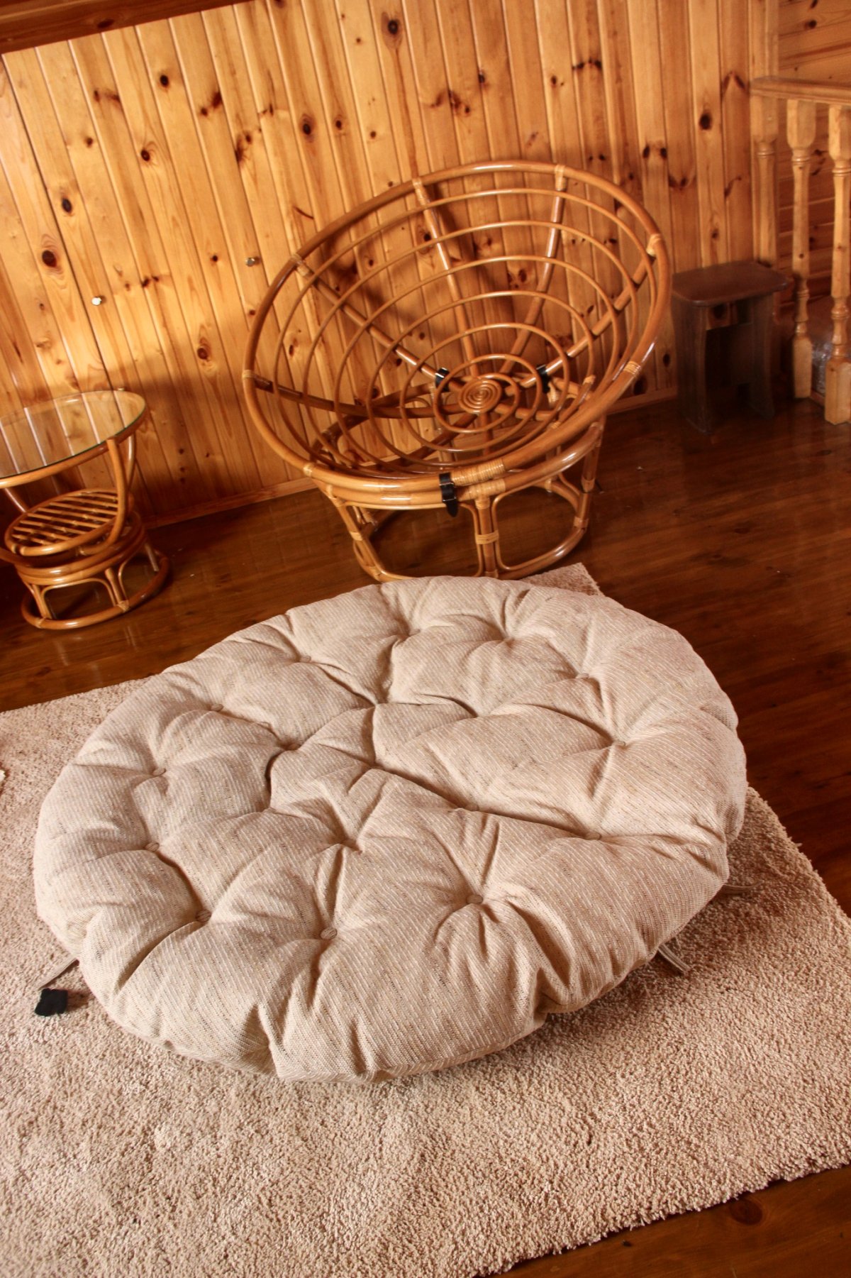 Кресло "Papasan Eco Skin" / с подушкой /