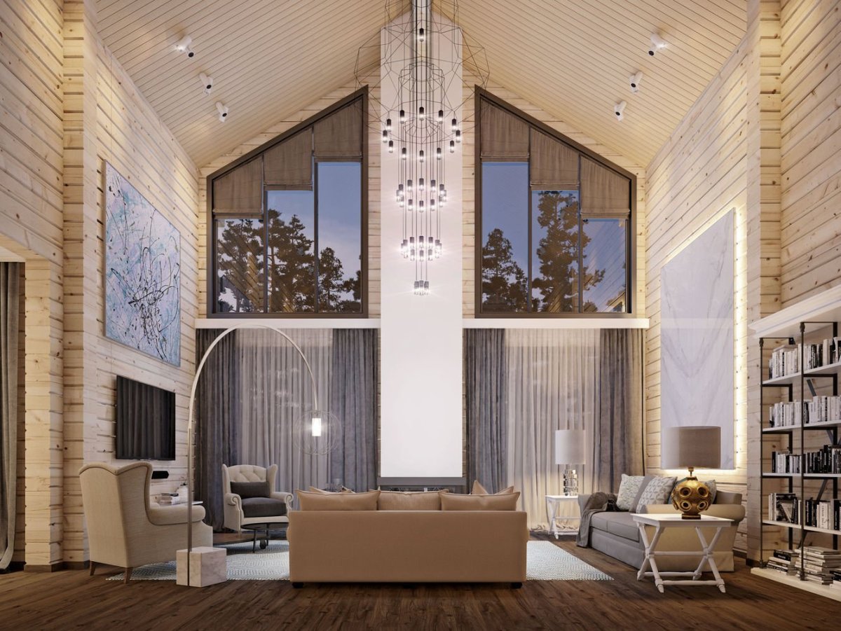 Зал второй свет интерьер