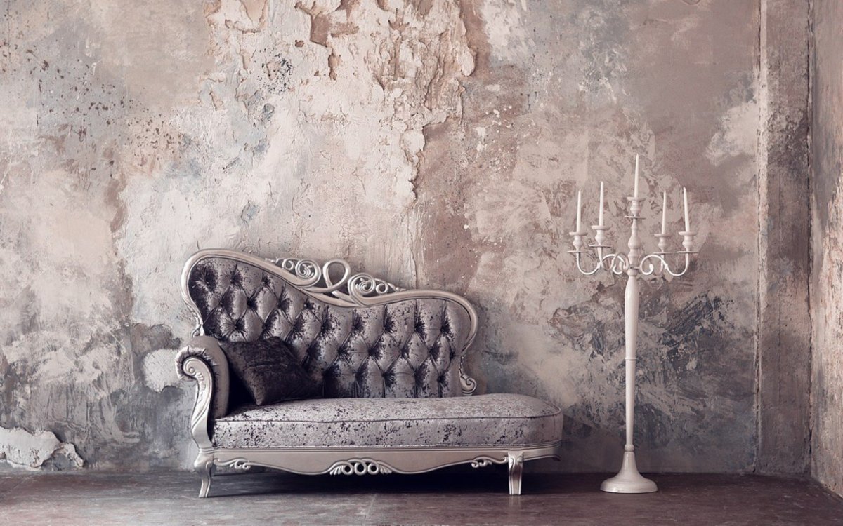 Венецианская штукатурка с дамаском