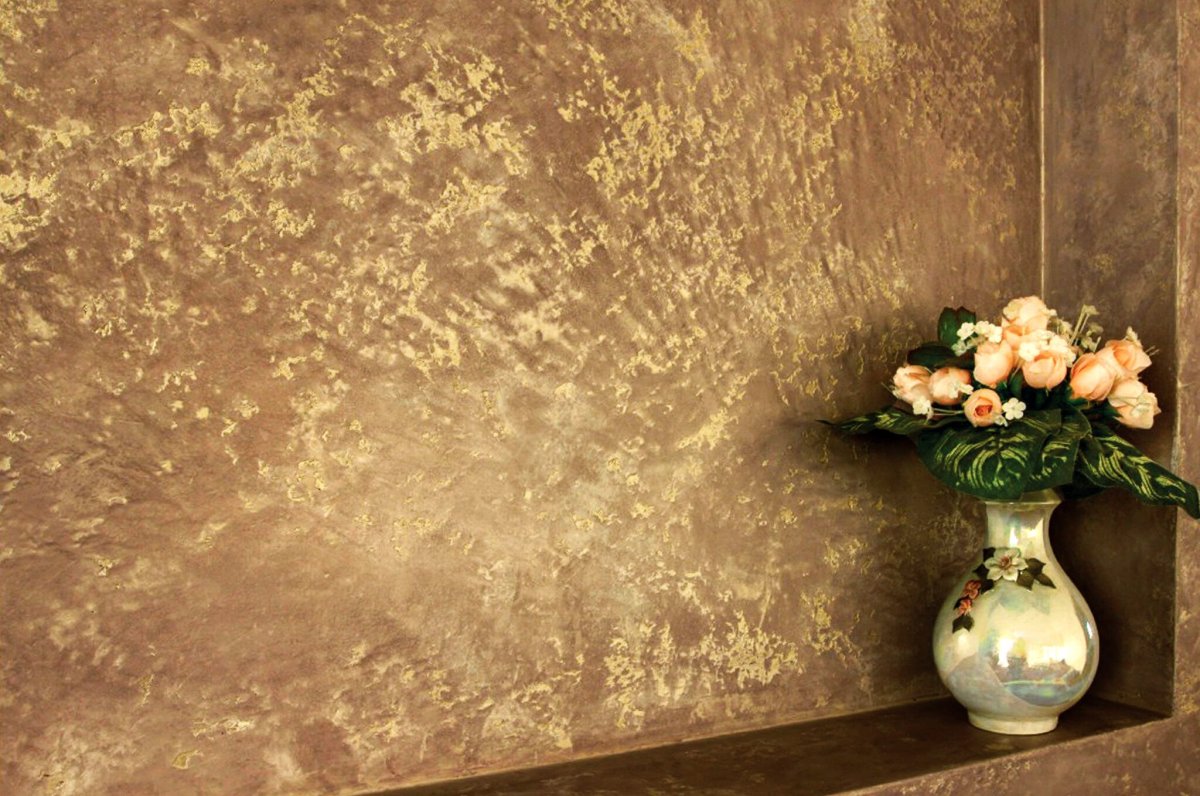 Трафаретная декоративная штукатурка