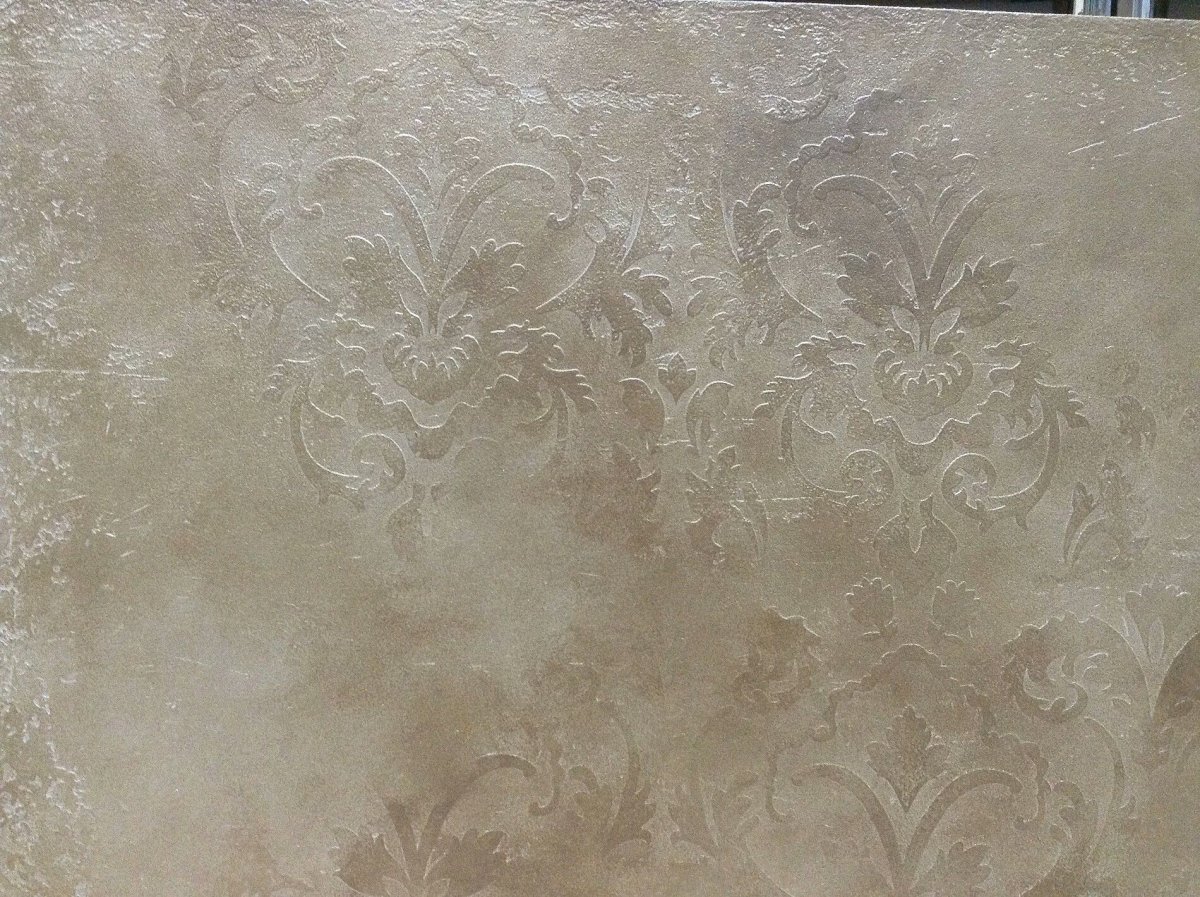 Трафарет часы для декоративной штукатурки