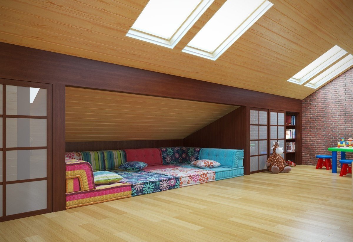 Спальня на мансарде