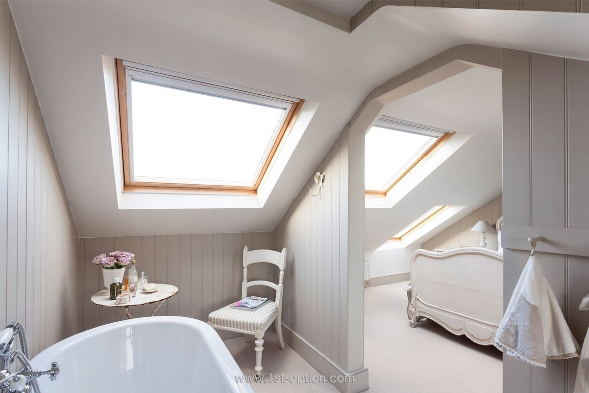 Мансарда под односкатной кровлей