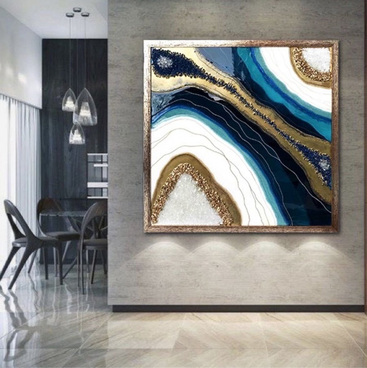 Эпоксидные картины в интерьере