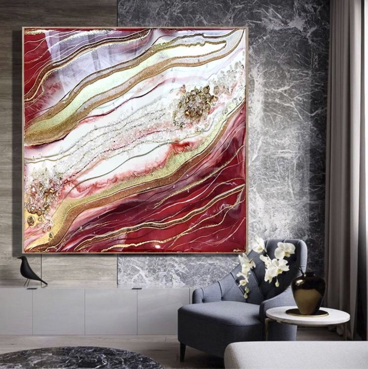 Интерьерные картины из эпоксидной смолы