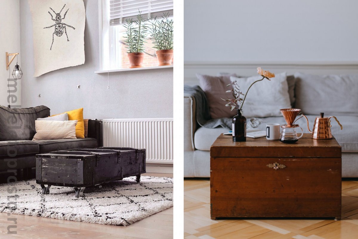 Журнальный столик сундук