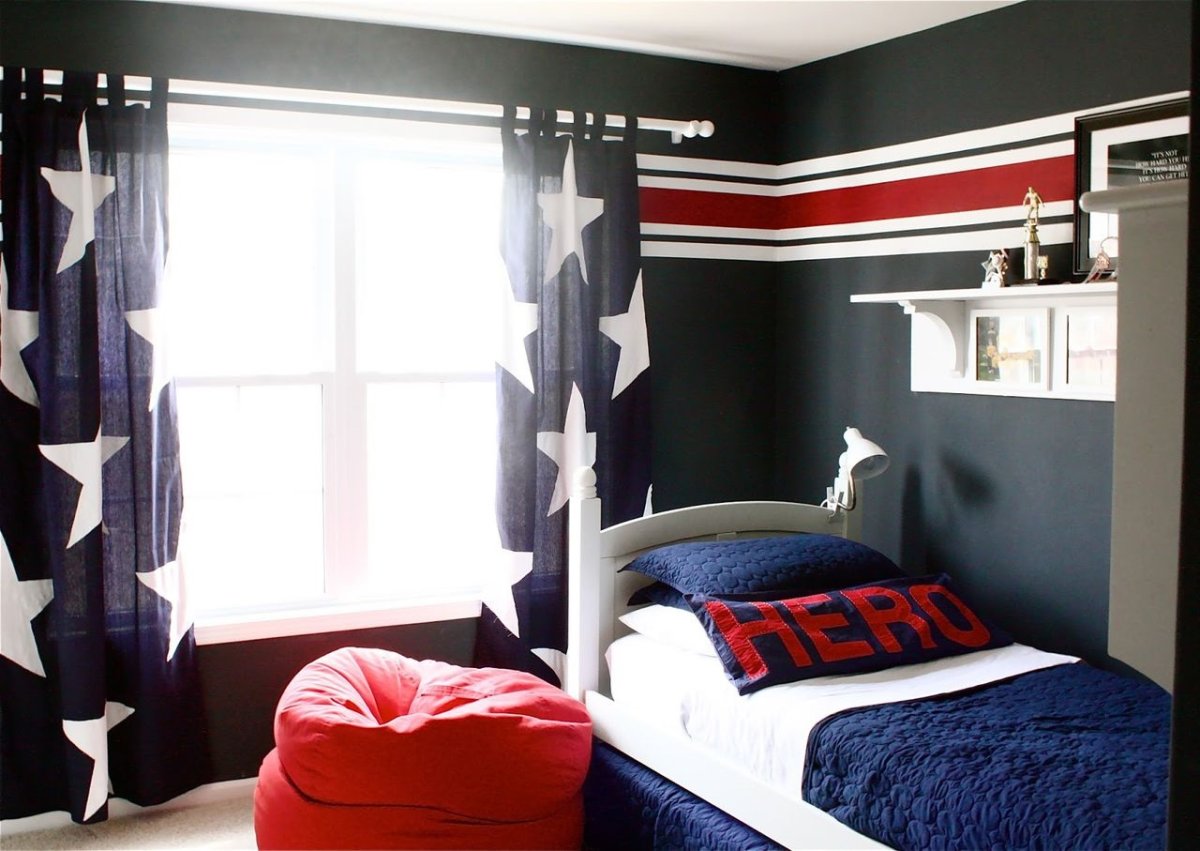 Зелёная комната для подростка мальчика