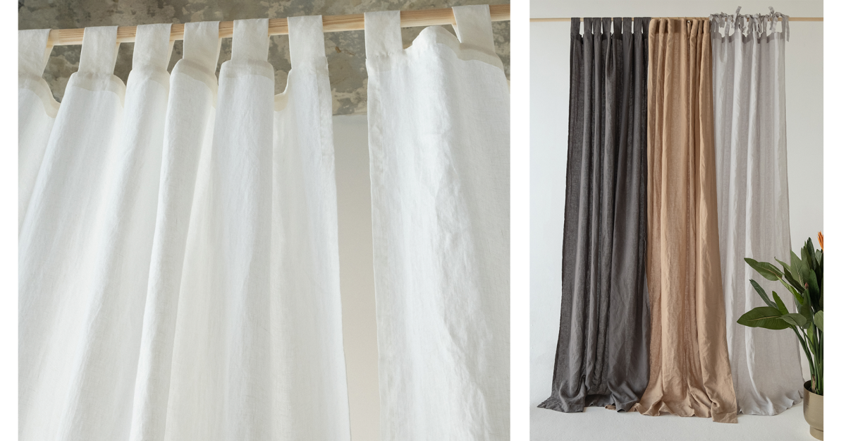 Шторы из льна