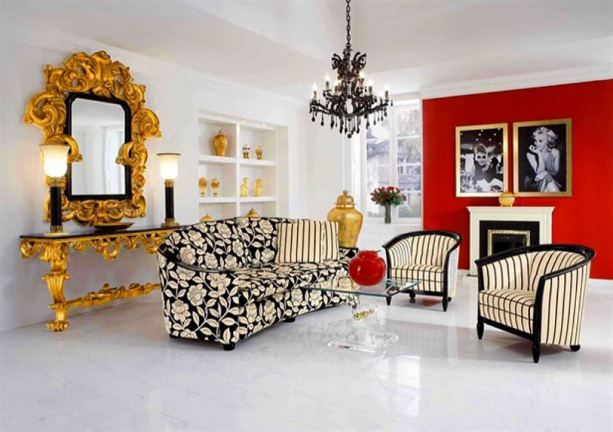 Золотые акценты в интерьере