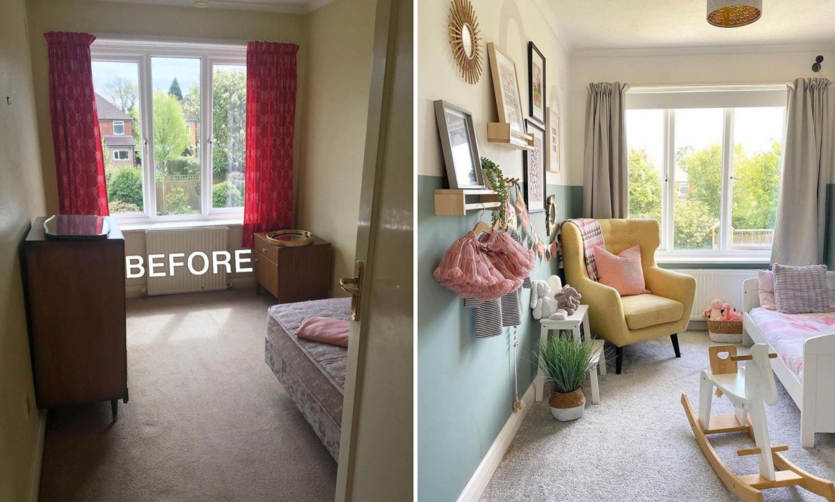 Декор комнаты до и после