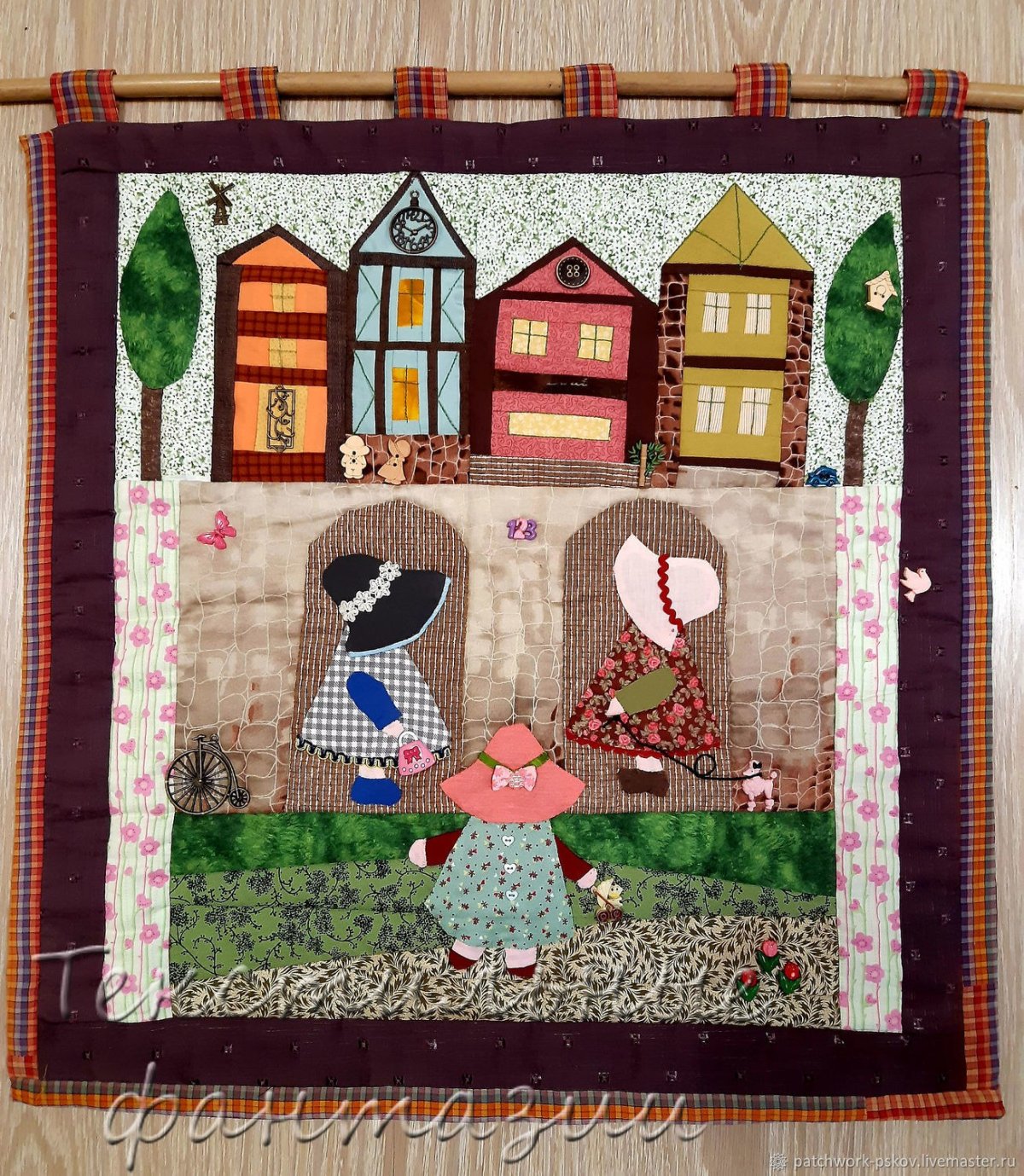 Панно пэчворк кофейное на кухню