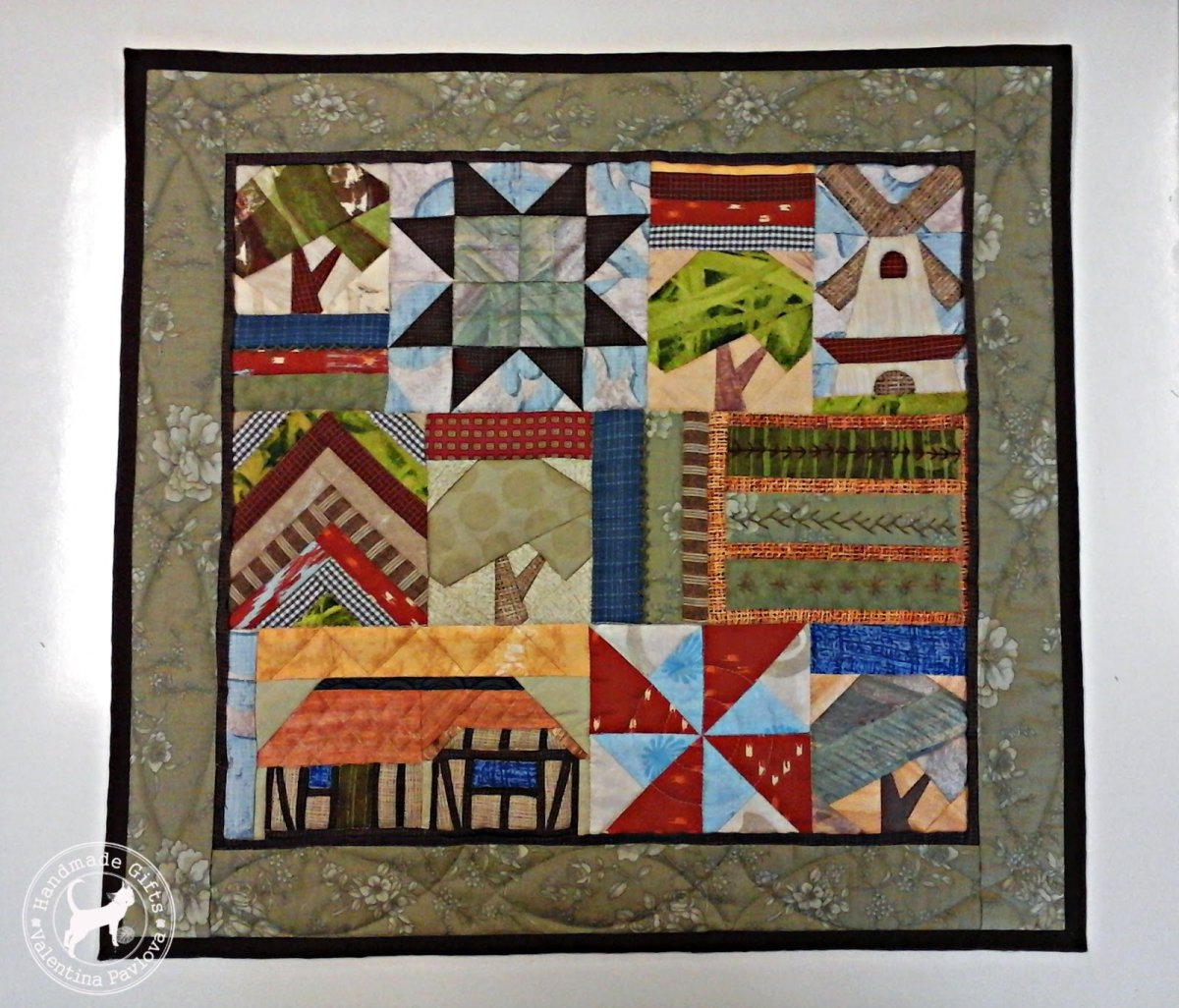 Квилт пэчворк Лоскутные домики