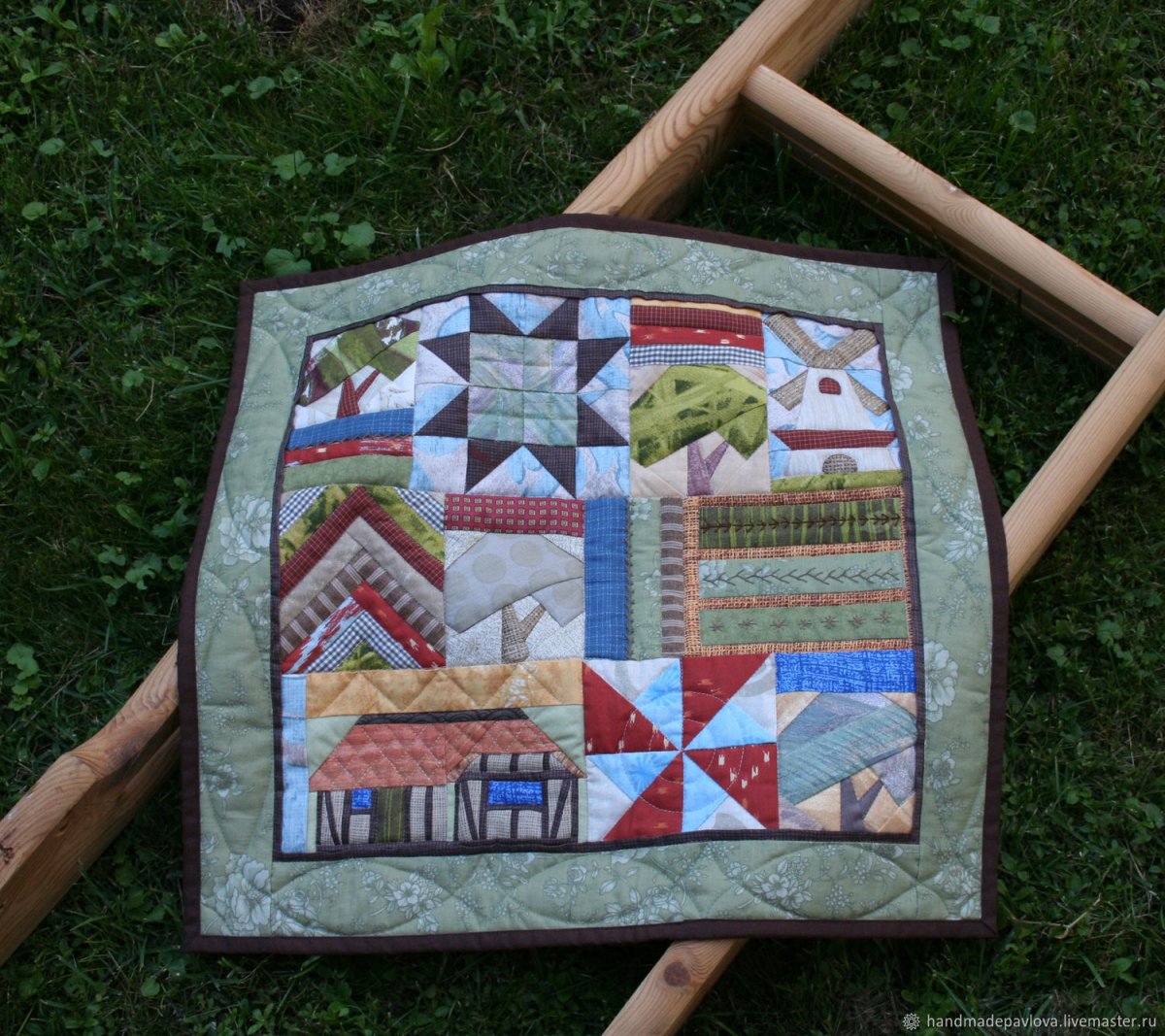 Лоскутное шитье панно на стену