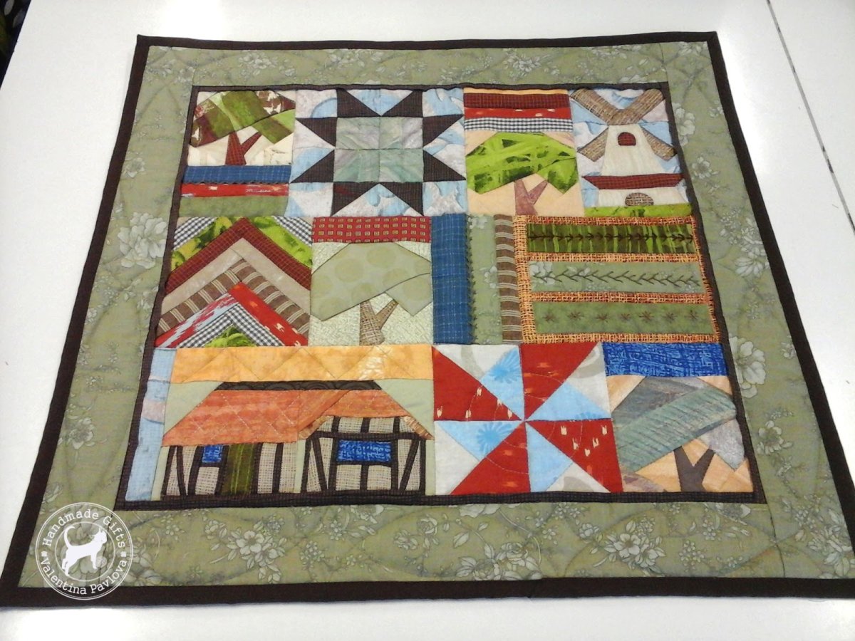 Лоскутное панно для выставки