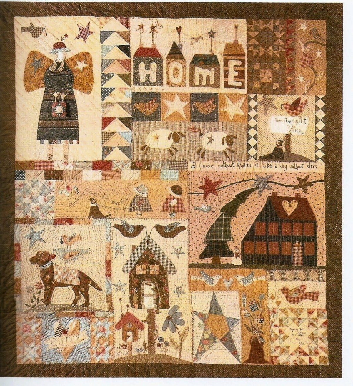 Лоскутное шитье панно на стену