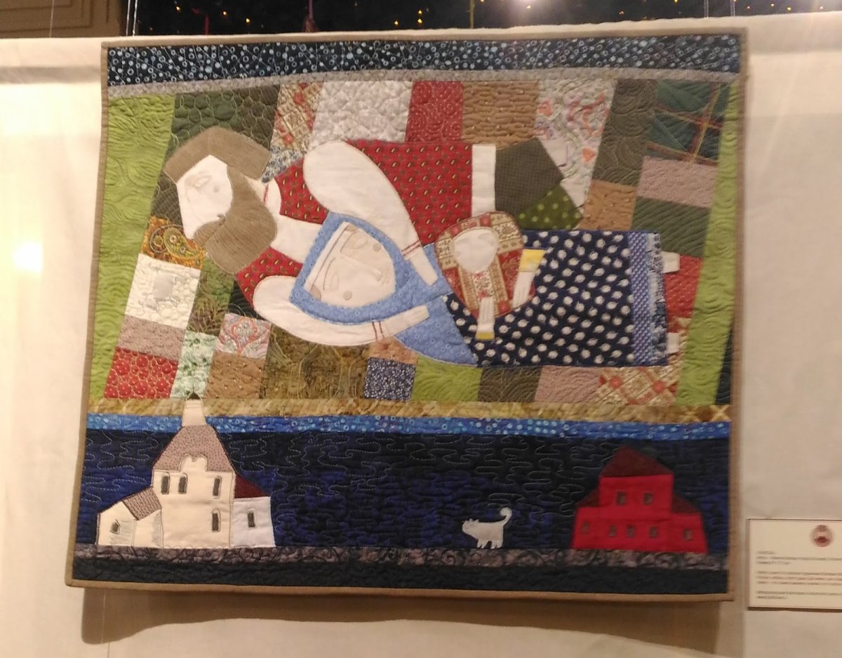 Текстильное панно на стену